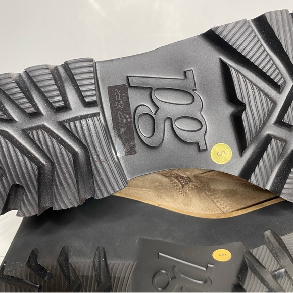 Paul Green Taupe Suede Buckle Lug Sole Boot 5 / 7.5 - Picture 15 of 16